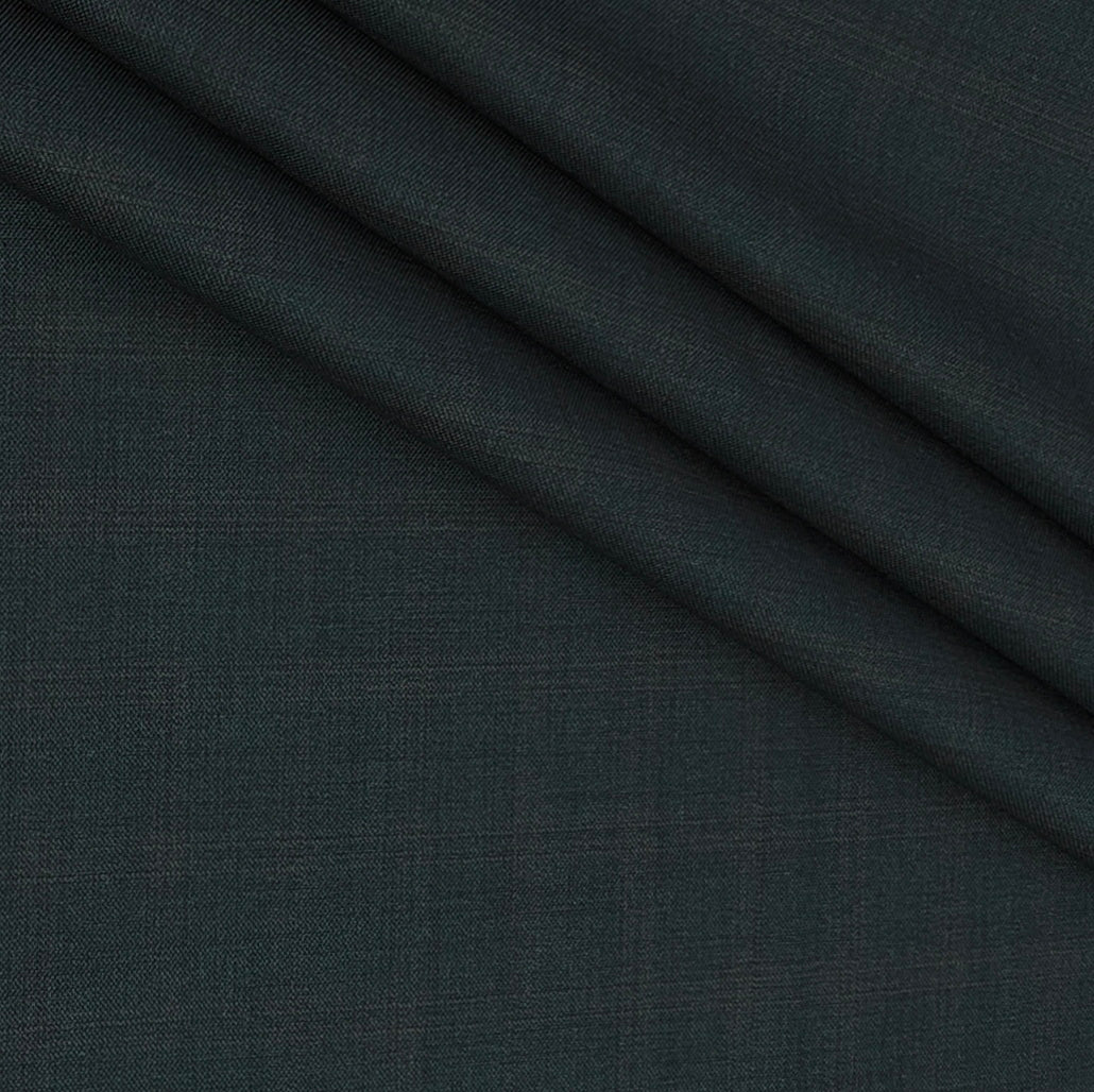 Trouser Fabric Siyaram Poly Viscose Mild Check Colour Hunter Green